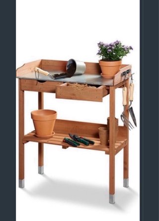 Tavolo da giardinaggio in legno