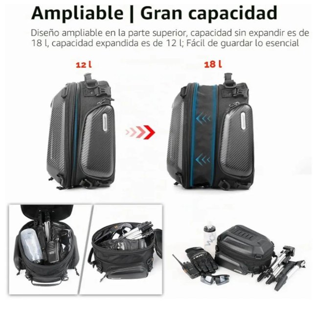 Bolsa Moto Rhinowalk Negra - foto 5