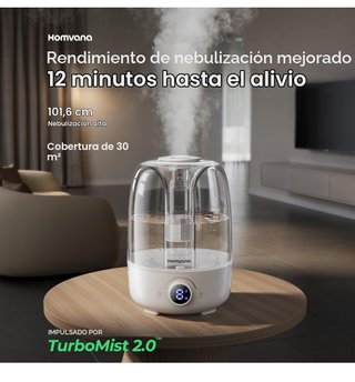 Humidificador Homvana 4L Luces LED