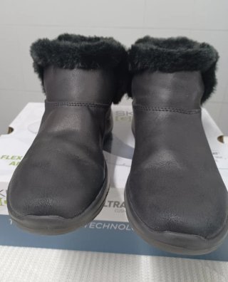 Botines Skechers Negro Mujer