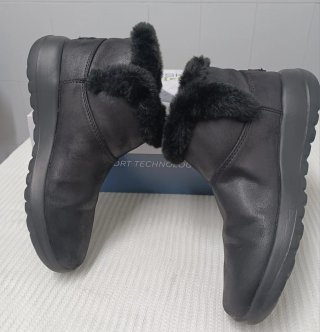 Botines Skechers Negro Mujer