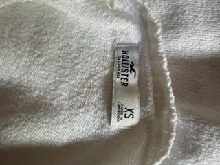 Jersey Hollister Blanco Manga Ancha Talla XS