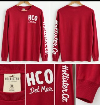 Camiseta Hollister manga larga XL