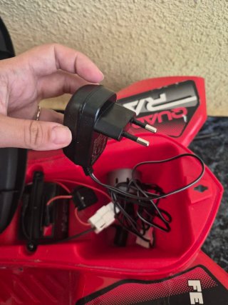 Quad Feber Rojo Eléctrico a Pedal