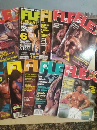 Flex revista culturismo lote 10 numeros