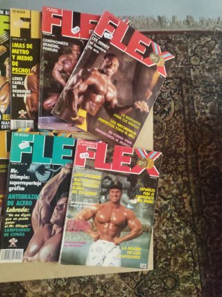 Flex revista culturismo lote 10 numeros
