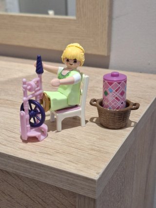 Playmobil Tejedora con Rueda