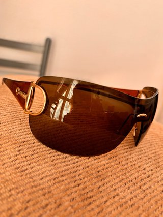Gafas de Sol Gucci Marrones y Doradas