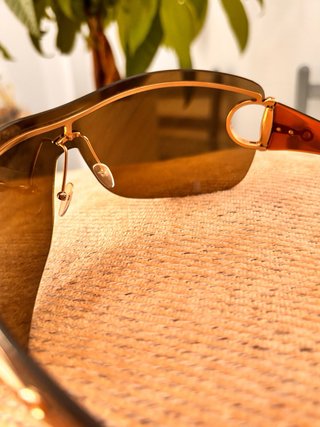 Gafas de Sol Gucci Marrones y Doradas