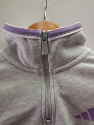 Sudadera Adidas Gris Media Cremallera XS