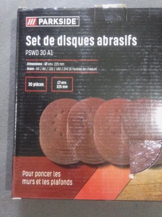 Set 30 Discos Abrasivos Parkside PSW D30 A1
