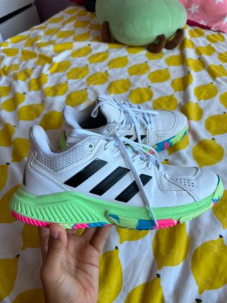 Zapatillas Adidas Balonmano Blancas y Verdes