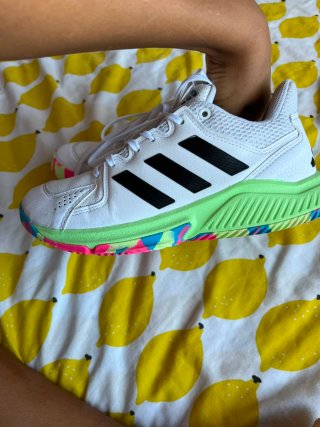 Zapatillas Adidas Balonmano Blancas y Verdes