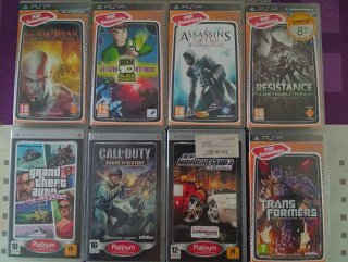 Lote 8 Juegos PSP: God of War, GTA, Transformers y