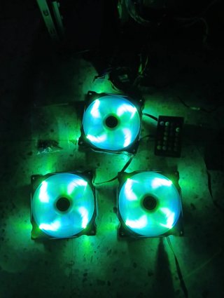 Set ventiladores RGB con mando