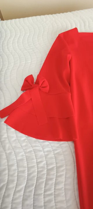 Vestido manga francesa