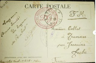 Postal WWII Rabat chenillettes 1939