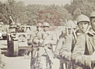 Postal WWII Rabat chenillettes 1939