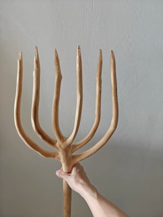 Horca de madera 6 púas