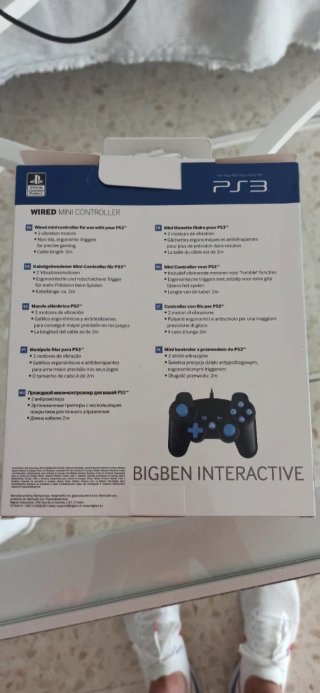 Mando PS3 Bigben Mini Controller Negro/Azul