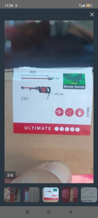 Broca Corona Hilti C+ 28/600 SPX-T