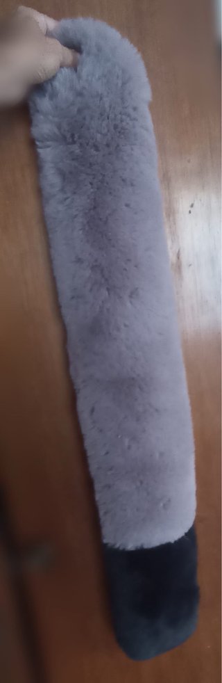 Bufanda/cuello gris y negro