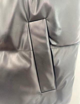 Chaleco Dazy Piel Sintética Negro Talla M