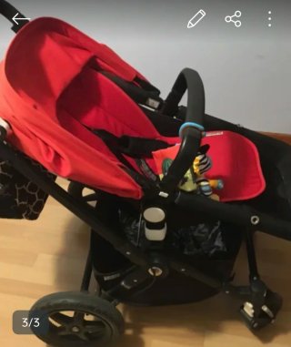 Cochecito Bugaboo 3 en 1 Rojo