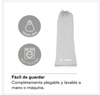 Jané Barrera de Cama Abatible 140 cm Gris Barrera