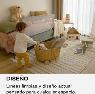 Jané Barrera de Cama Abatible 140 cm Gris Barrera
