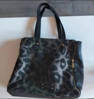 Bolso estampado leopardo y negro