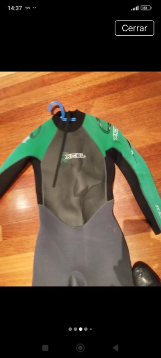 Neopreno Xcel Gris y Verde Talla 16