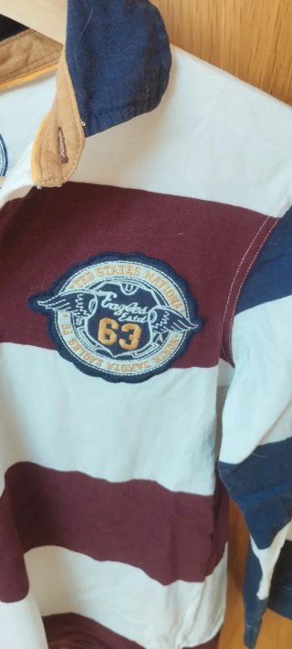 Polo niño rayas 100% algodón T.32-33