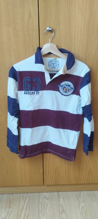 Polo niño rayas 100% algodón T.32-33