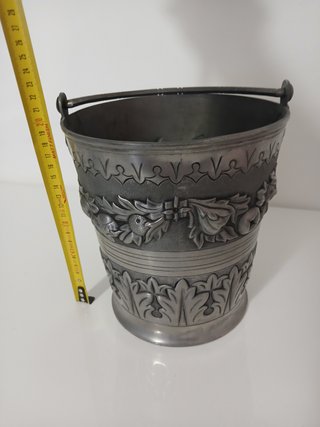 Secchiello in peltro vintage