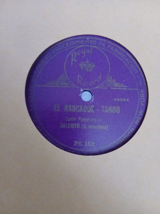 Disco pizarra 78rpm Antonia Martinez Salerito