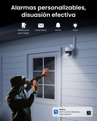 Cámara Reolink Go PT S Lite 4G LTE + Panel Solar