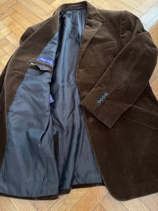 Giacca Ralph Lauren Marrone Velluto