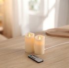 Set 2 Candele LED Cera Senza Fiamma