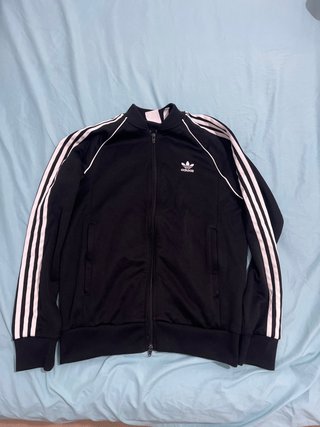 Sudadera Adidas con cremallera negra