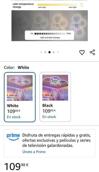 Caufloce 95cm Lamparas Ventilador De Techo RGB