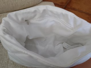 Bolso bandolera y de hombro blanco