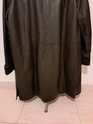 Chaquetón de piel CAMPOY marrón