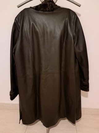 Chaquetón de piel CAMPOY marrón