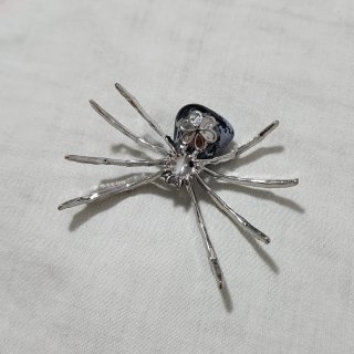 Araña Decorativa Piedra natural obsidiana