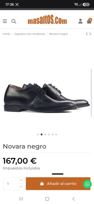 Zapatos MasAltos Diseño Italiano Negro + 7cm