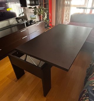 Mesa centro elevable 90x50 cm