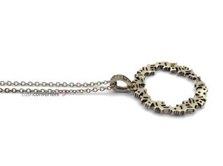 gargantilla plata 925mm con piedra con circonita 22cm