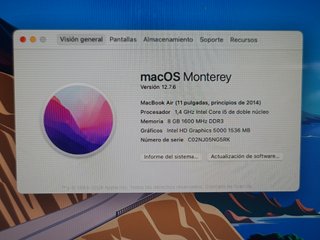 MacBook Air A1465 11" 2014