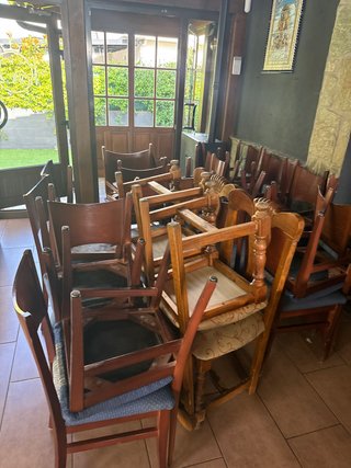 Sillas de madera para restaurante